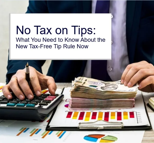 No Tax on Tips graphic supplied by All State Merchants